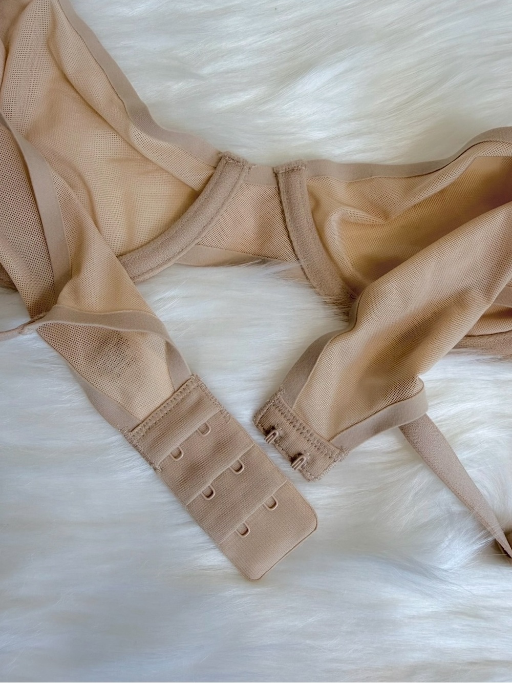 NWT SMOOTHEZ by Aerie Mesh Unlined Underwire Balconette Bra Sands (Nude)Size 34B - Picture 10 of 15